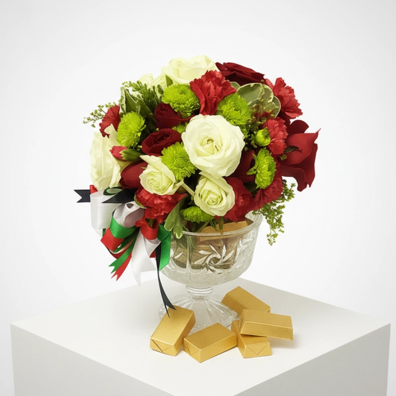 Special Flowers and Chocolate Jar